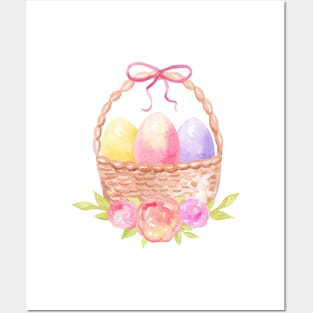 Easter basket Posters and Art